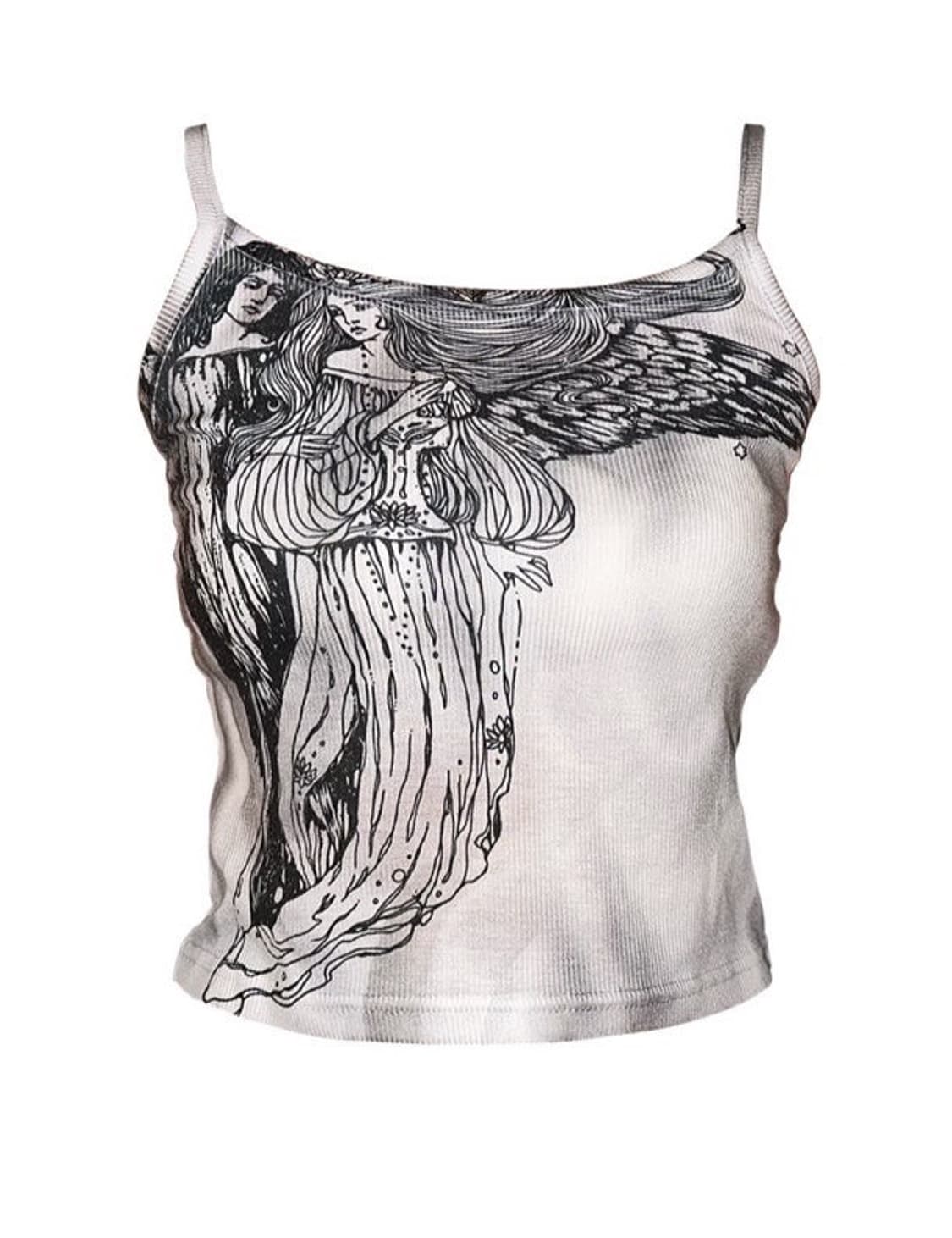 eessay 에세이 빈티지 y2k 골지 슬리브리스 상품이미지1