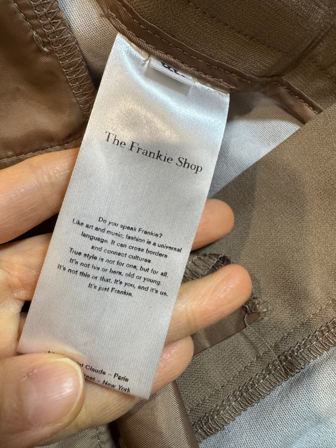 새상품 더프랭키샵 수트 팬츠 라떼  상품이미지8