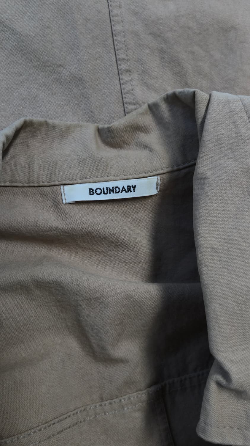 베이지 오버핏 야상/사파리 자켓 (허리 스트링 조절 가능) 상품이미지4