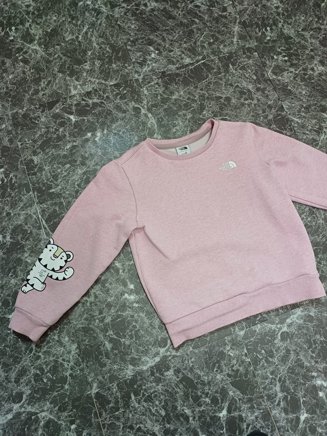 노스페이스 키즈 평창올림픽 공식 굿즈 맨투맨 (사이즈 120) 상품이미지1