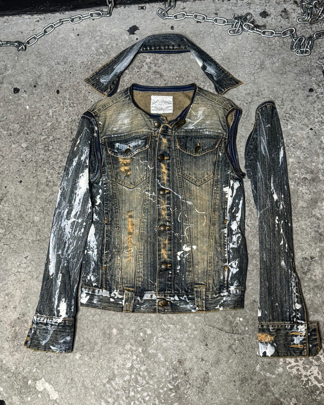 Reworked Paint & Damage Denim Jacket 상품이미지7