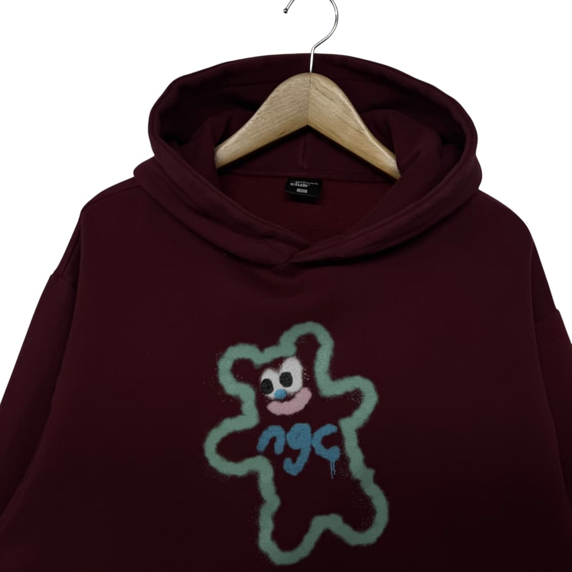 나이스고스트클럽 스프레이 후드 버건디 상품이미지2