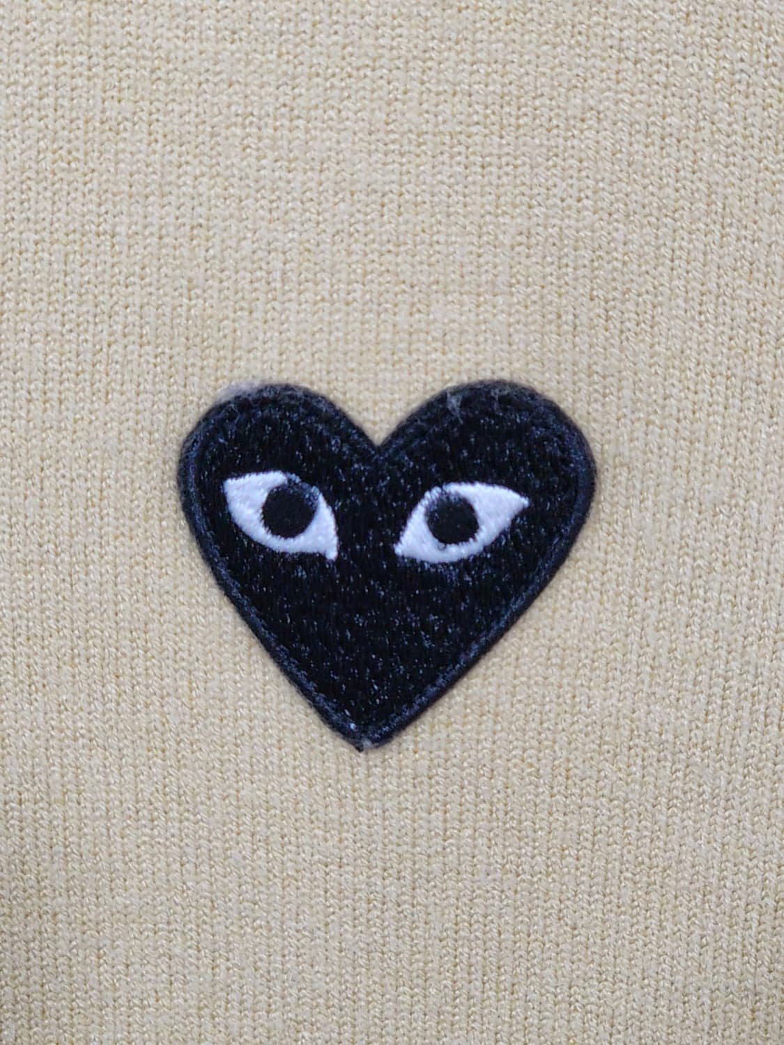 (정품) 꼼데가르송 가디건 노랑 블랙와펜 AZ N023 매장판  상품이미지4