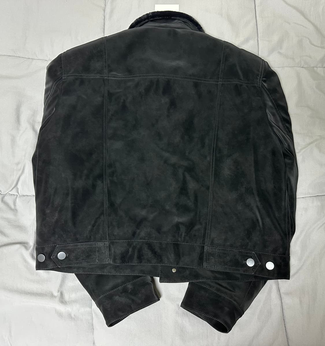 알렌느 벨루어 퍼 트러커 자켓 블랙 2사이즈 새제품 상품이미지2