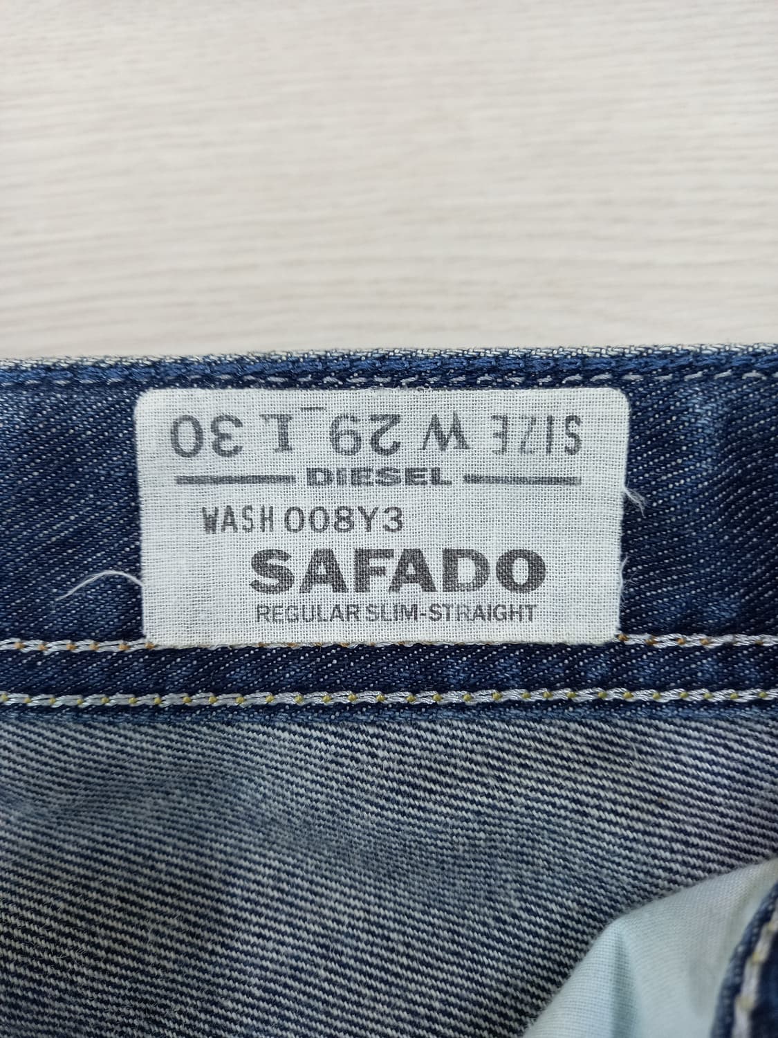 29 DIESEL SAFADO 골반 데미지워싱 일자진 29-548 상품이미지7