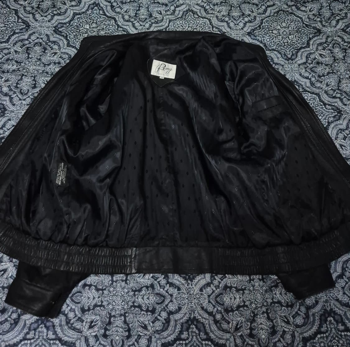 Remy 더블 카라 램스킨 블루종 38 size 상품이미지4