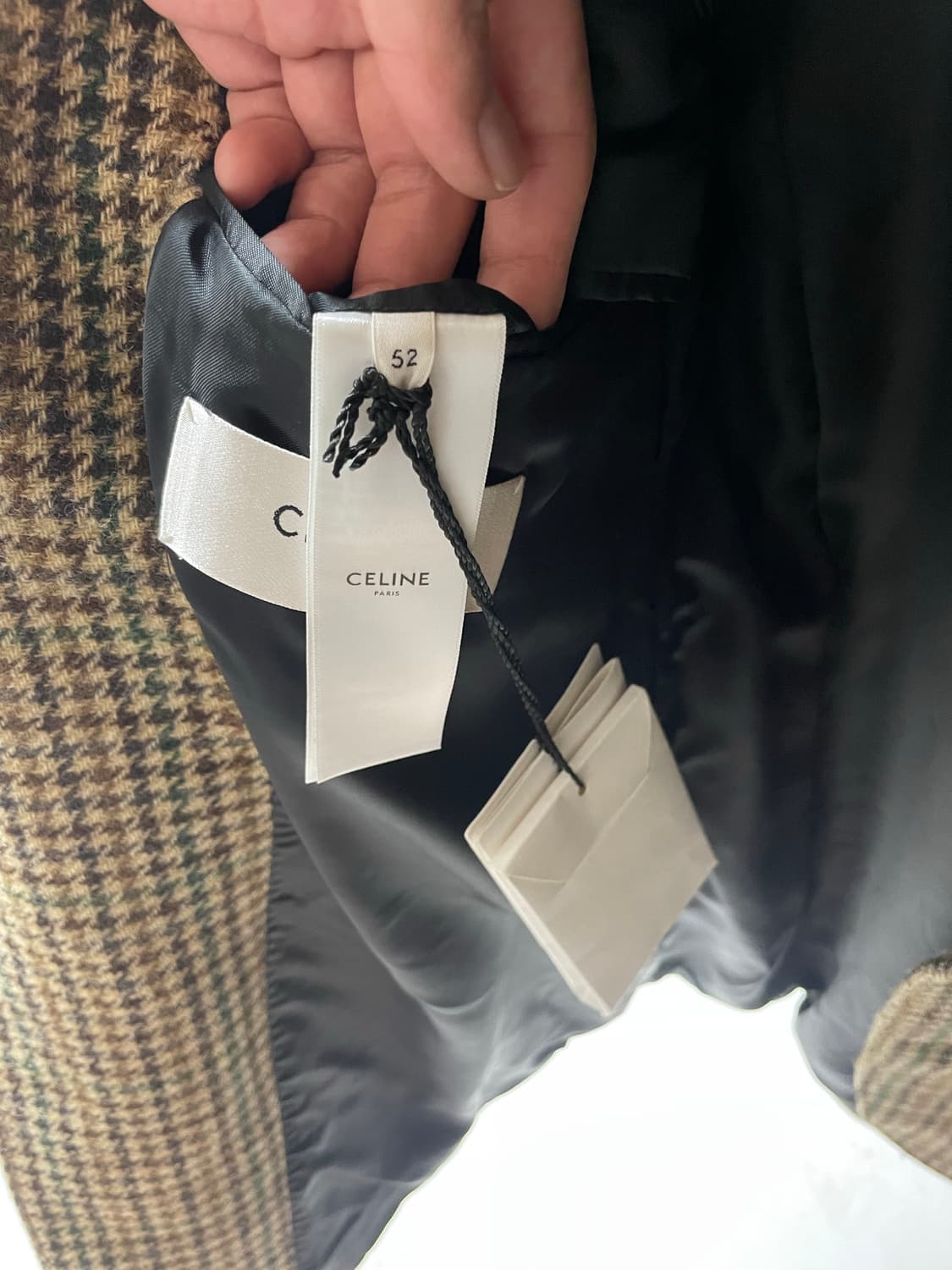 셀린느 브라운 체크 블레이저 52 에디슬리먼 상품이미지5