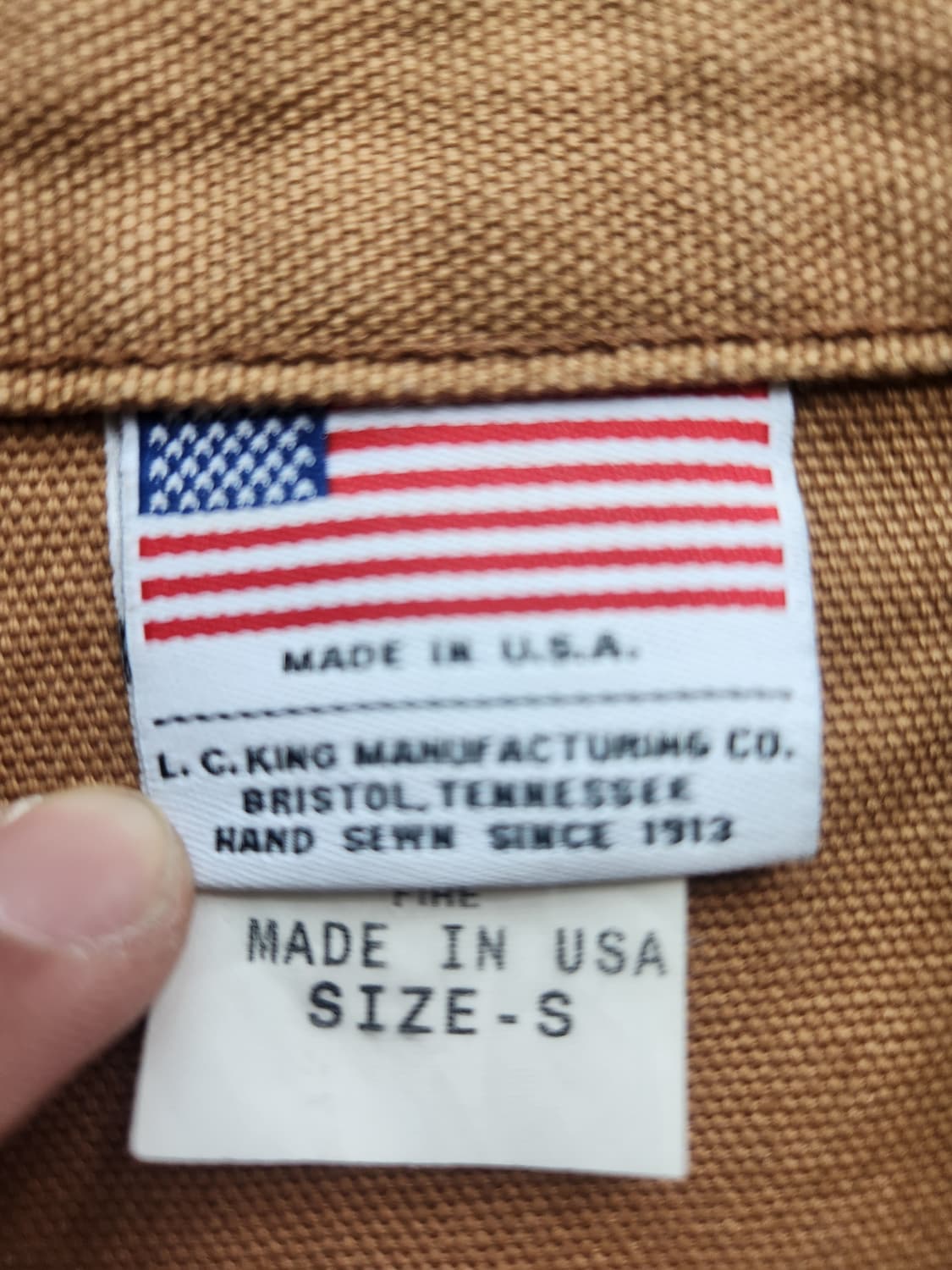 USA 포인터 브라운 워크 자켓 S 상품이미지3