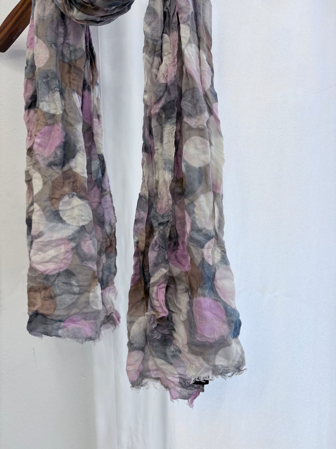 L'EQUIPE 도트 키치 퍼플 머플러 스카프  JPN 상품이미지2