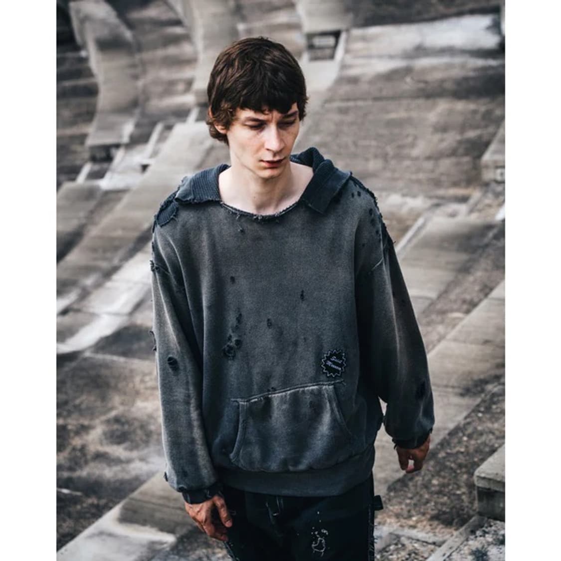 세인트미카엘 25SS 더블페이스 후디 XL 상품이미지2