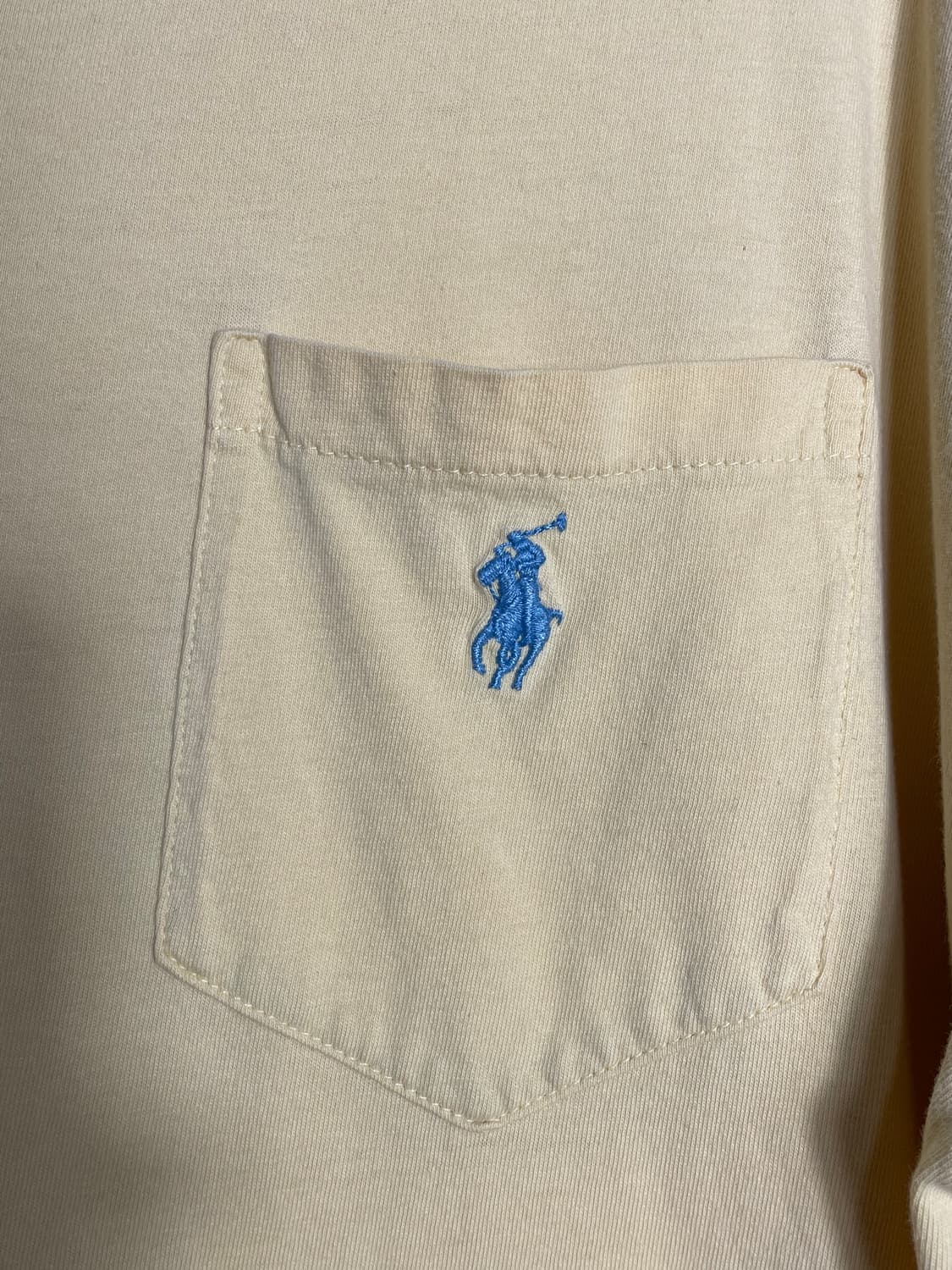 폴로 랄프로렌 포켓 반팔 티셔츠 옐로우 상품이미지4