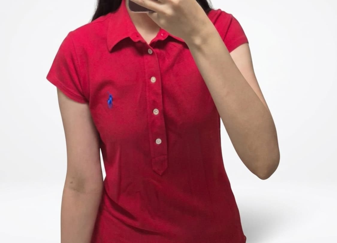 폴로 랄프로렌 pk원피스 레드/빈티지 슬림핏 코튼원피스/딱붙핏 상품이미지2