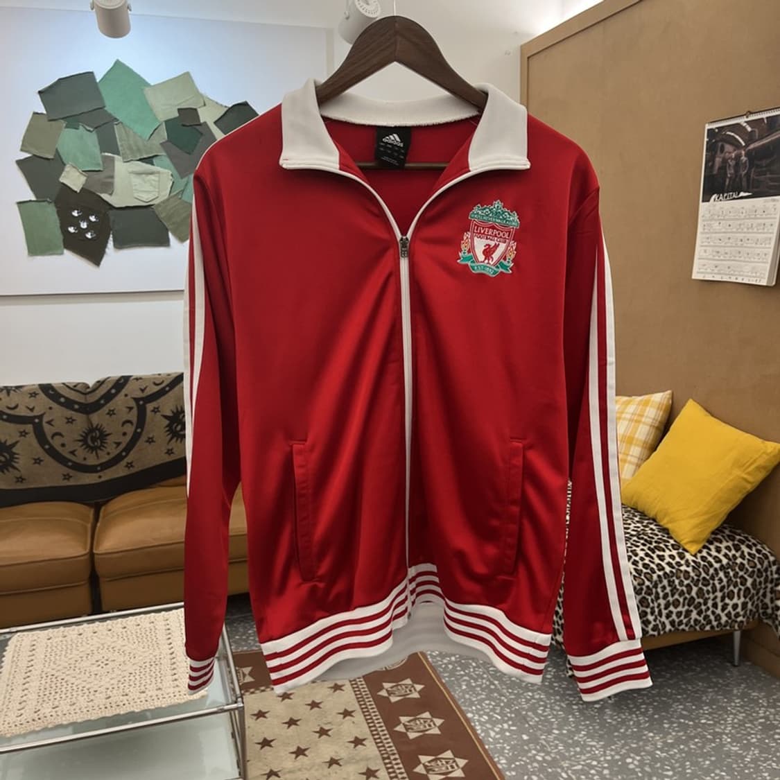 아디다스 희귀 스포티 리버풀 축구 유니폼 져지 집업 L C10250 상품이미지3
