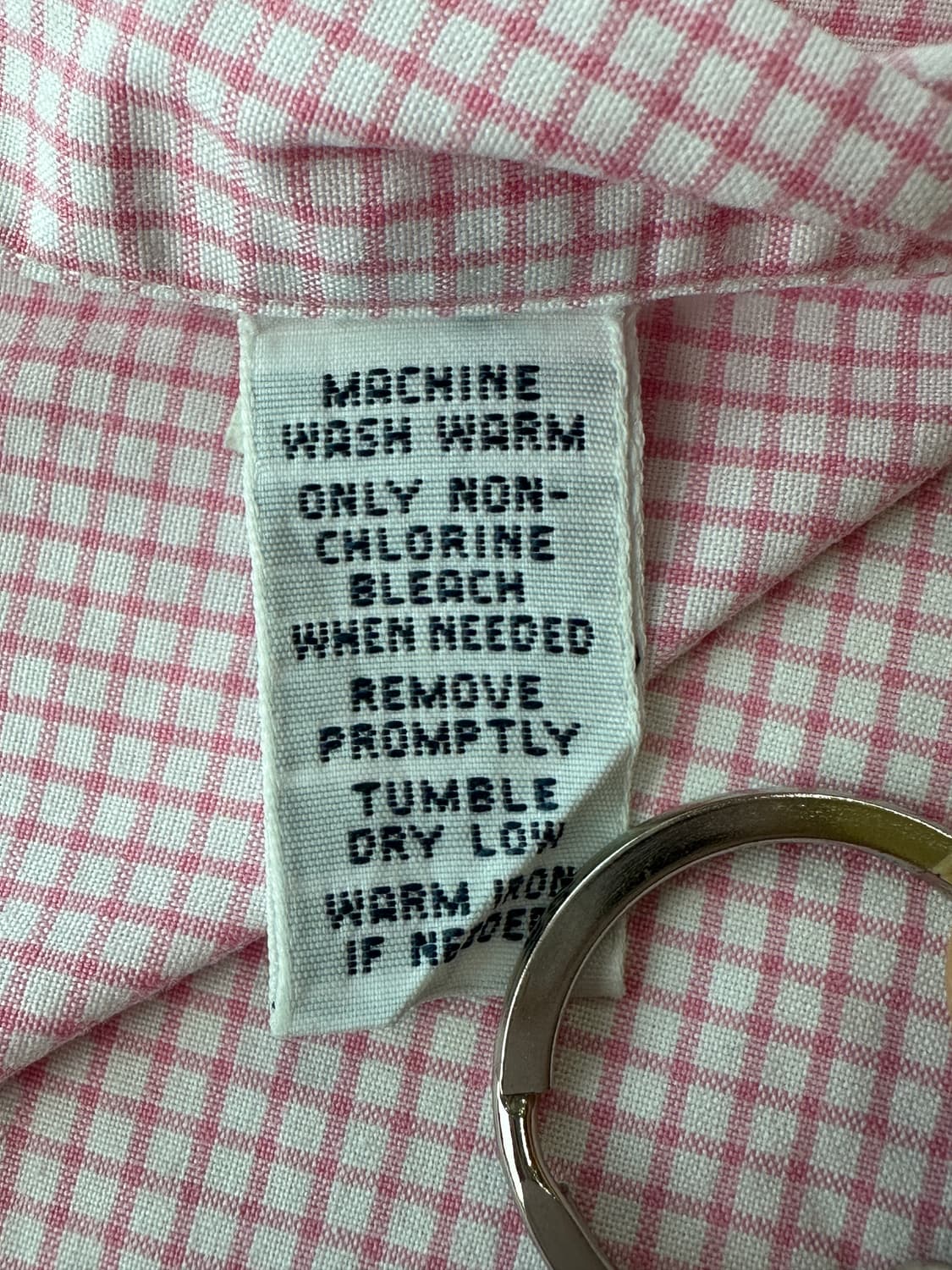 폴로 랄프로렌 핑크 깅엄 체크 포플린 셔츠 16 1/2 상품이미지7