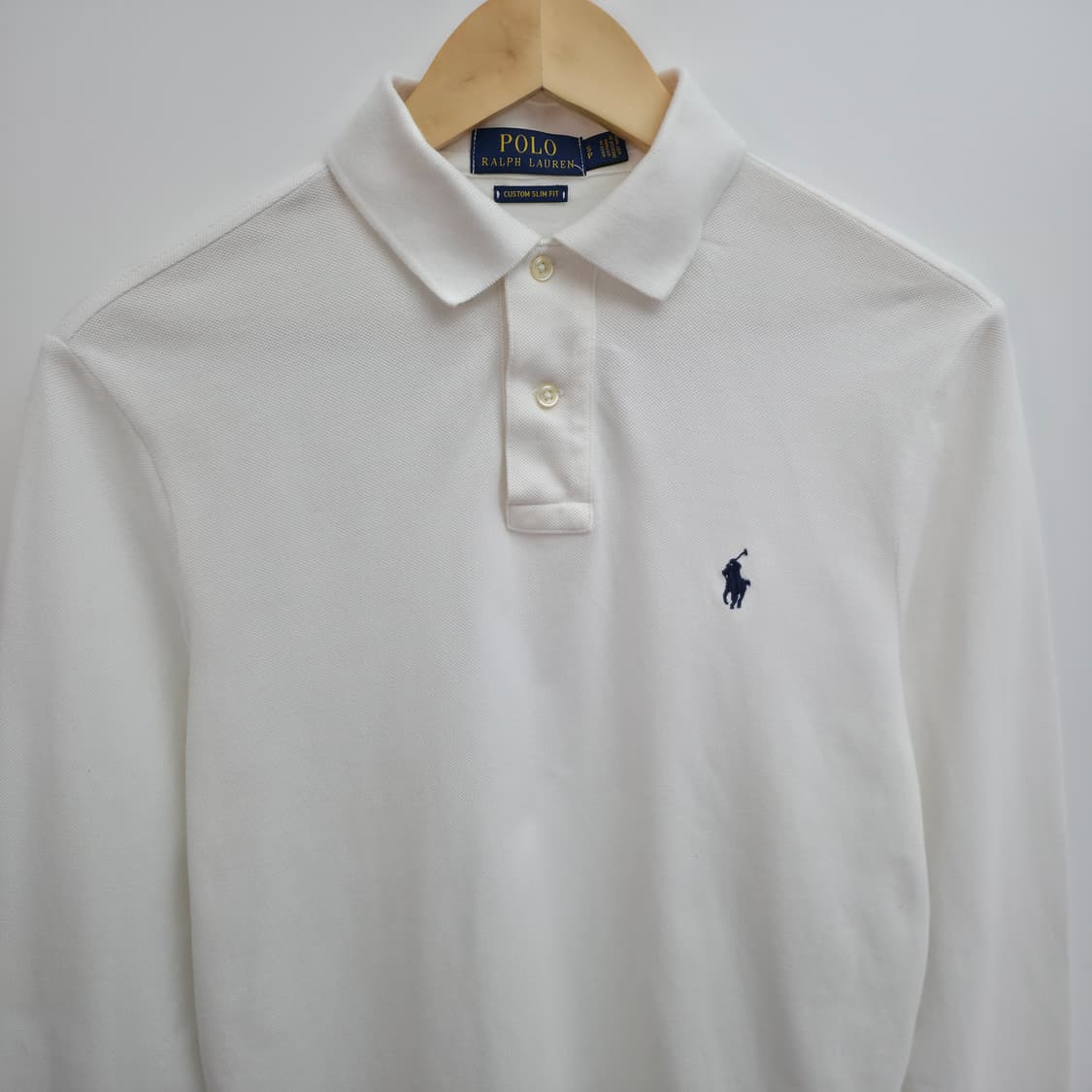 [S] 폴로 랄프로렌 화이트 긴팔 카라티 상품이미지2