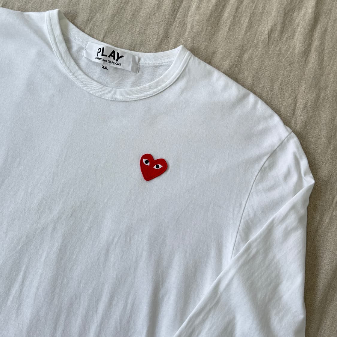 꼼데가르송 레드하트 롱슬리브 XXL 상품이미지2