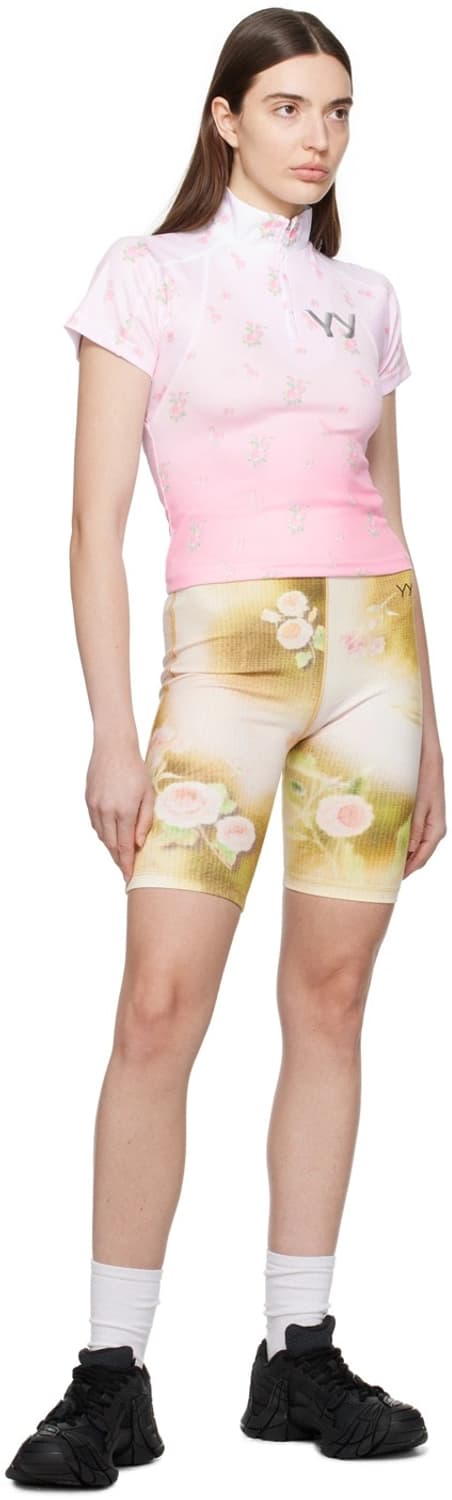 open yy floral shorts in multi 상품이미지1