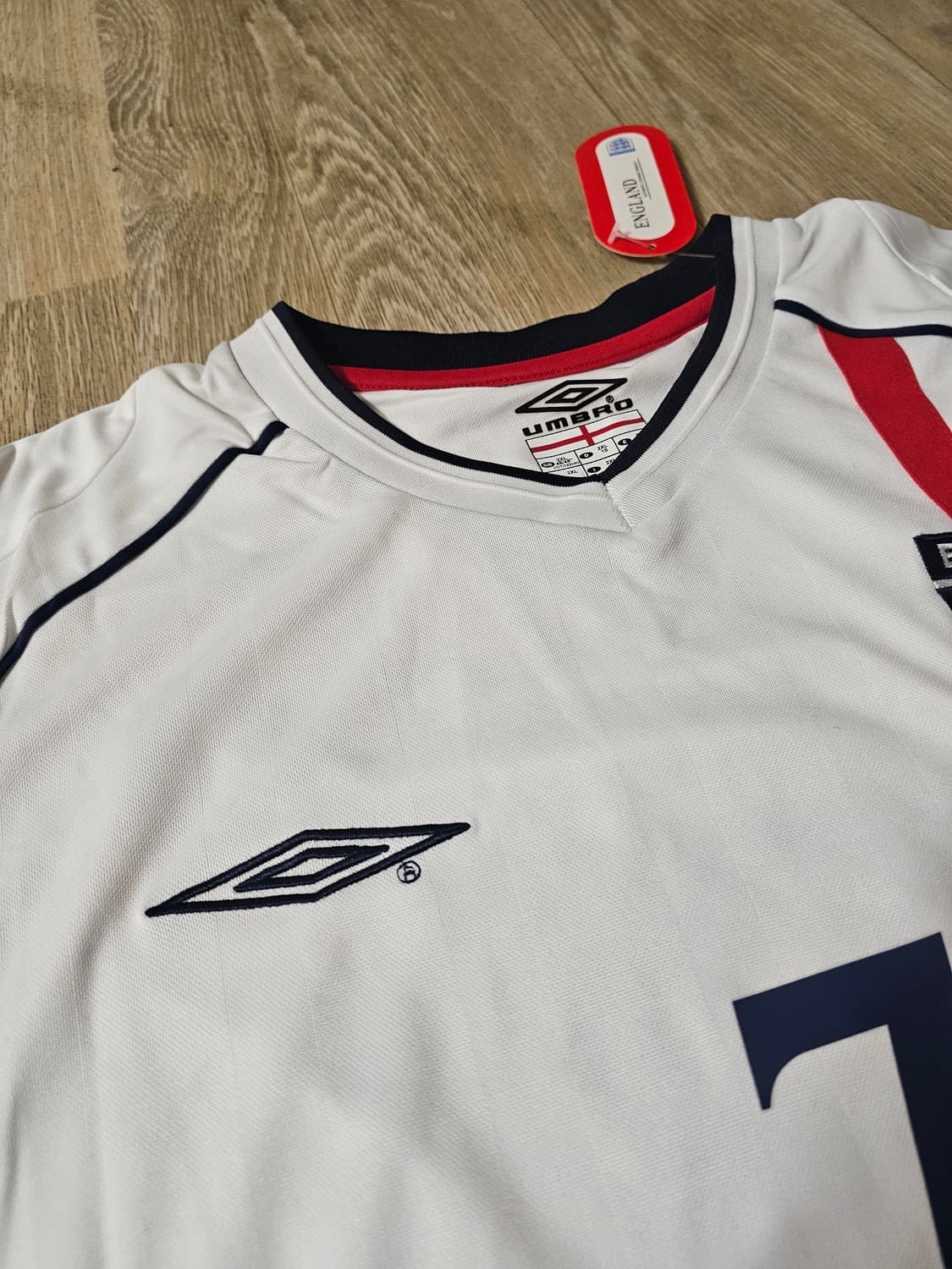 잉글랜드 국가대표 베컴 마킹 올드 유니폼 레트로 유니폼 상품이미지5