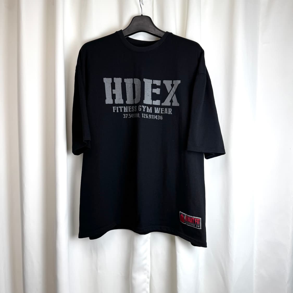 에이치덱스 코어 자이언트핏 숏 슬리브 반팔 티셔츠 3XL 상품이미지3