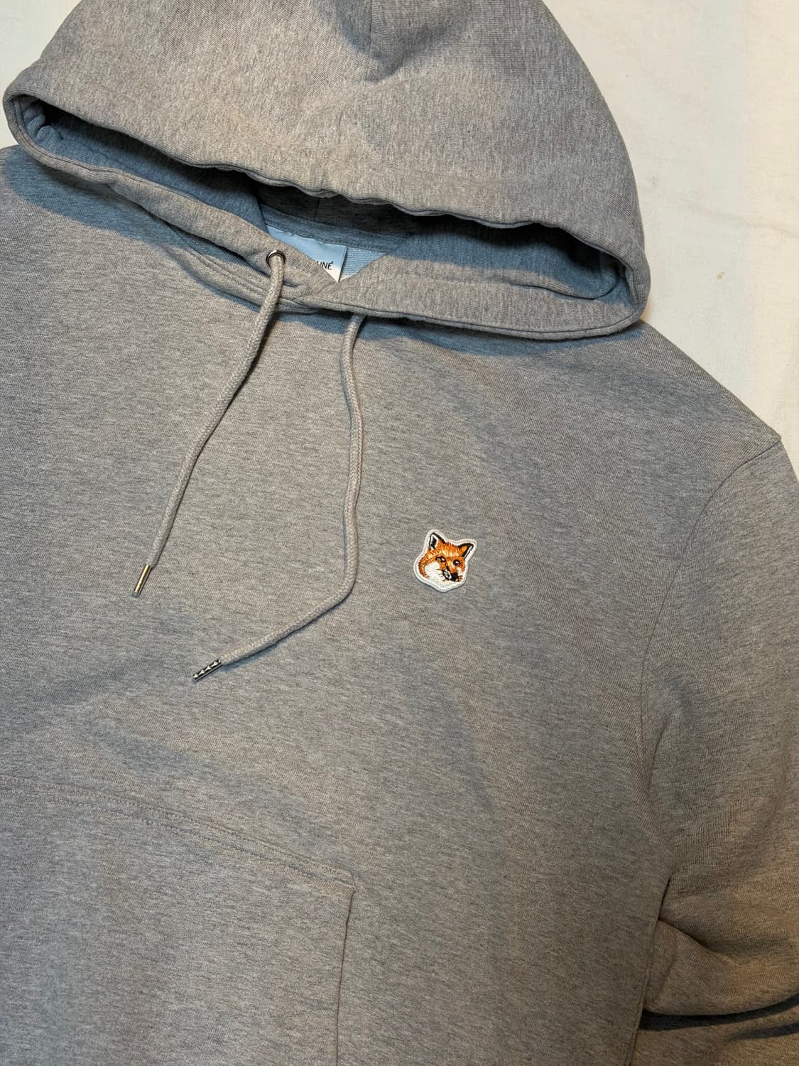 메종키츠네 신형 폭스로고 후드티 그레이 상품이미지2