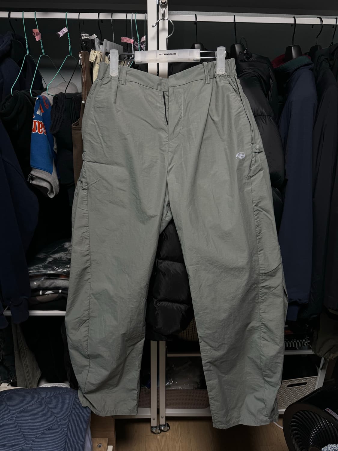 산산기어 사이드 스냅 팬츠 카키 상품이미지1