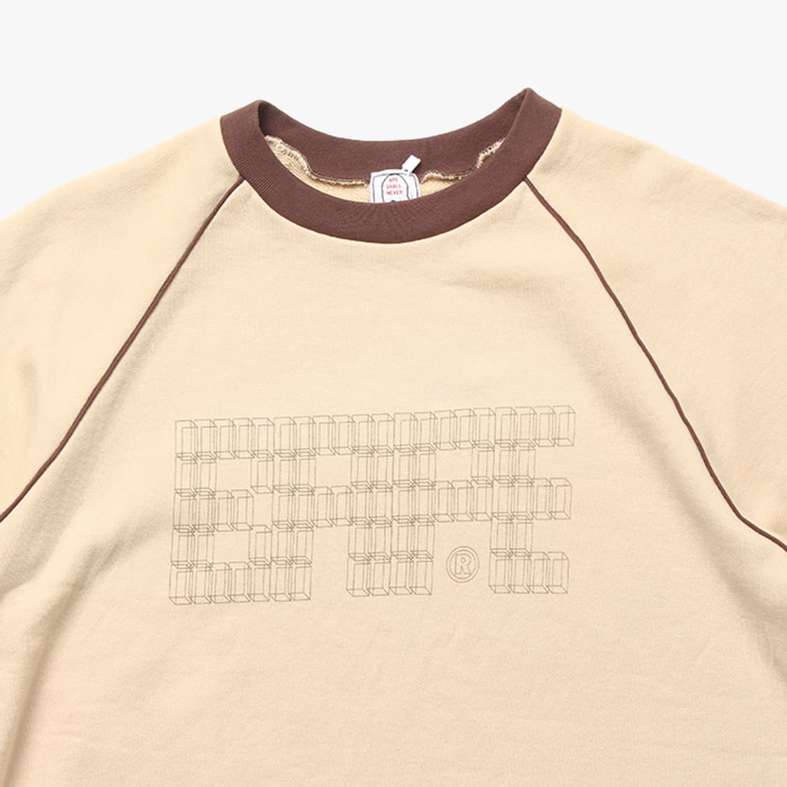  BAPE "Beige Half Sweatshirts" 상품이미지2