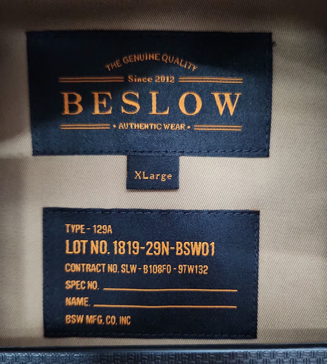 비슬로우 105 자켓. 새상품 상품이미지3