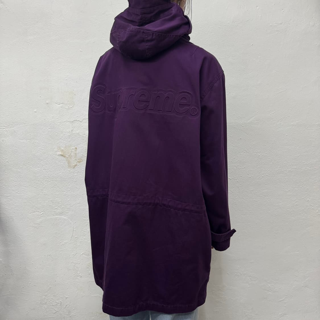 슈프림(SUPREME) 21ss 퍼플컬러 후드 페이스 마스크 파카 상품이미지2