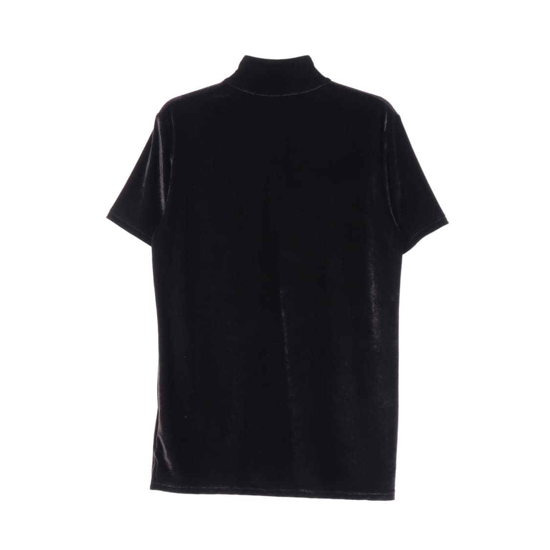 디올 벨벳 하프집업 반팔 티셔츠 블랙 상품이미지2