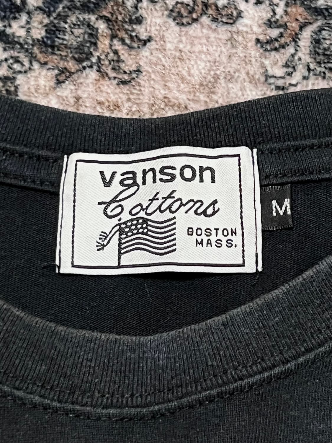 vanson 밴슨 스컬 프린팅 블랙 롱슬리브 M 상품이미지5