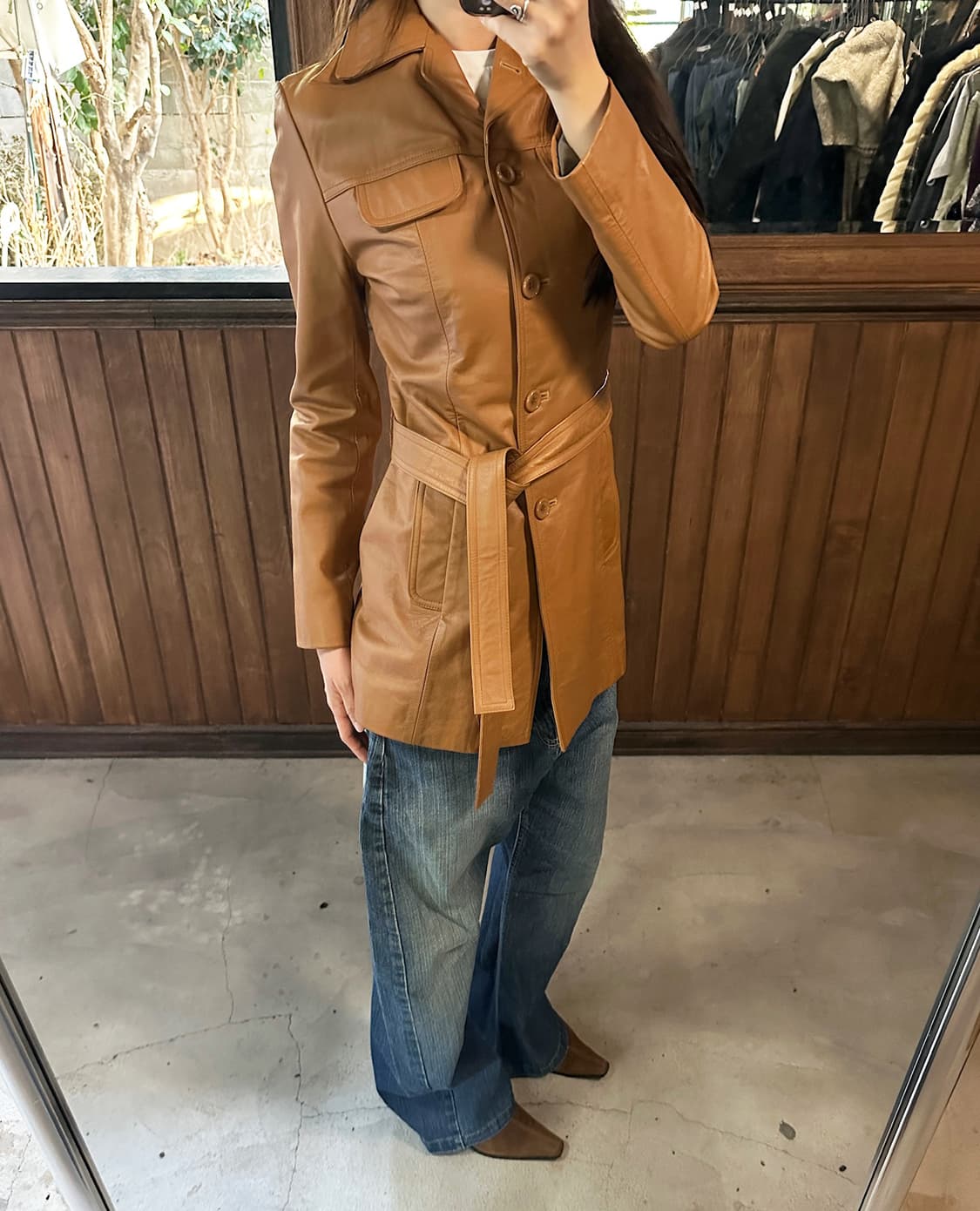 JPV mid lether jacket 상품이미지3