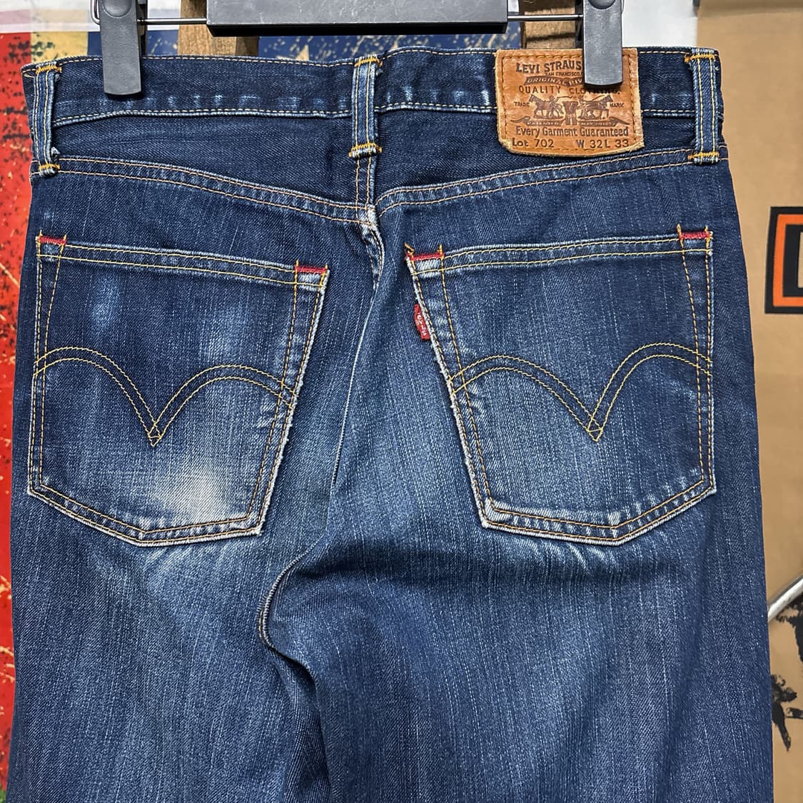 00s 리바이스 재팬 702 복각모델 와이드 스트레이트 데님팬츠 N666 상품이미지6