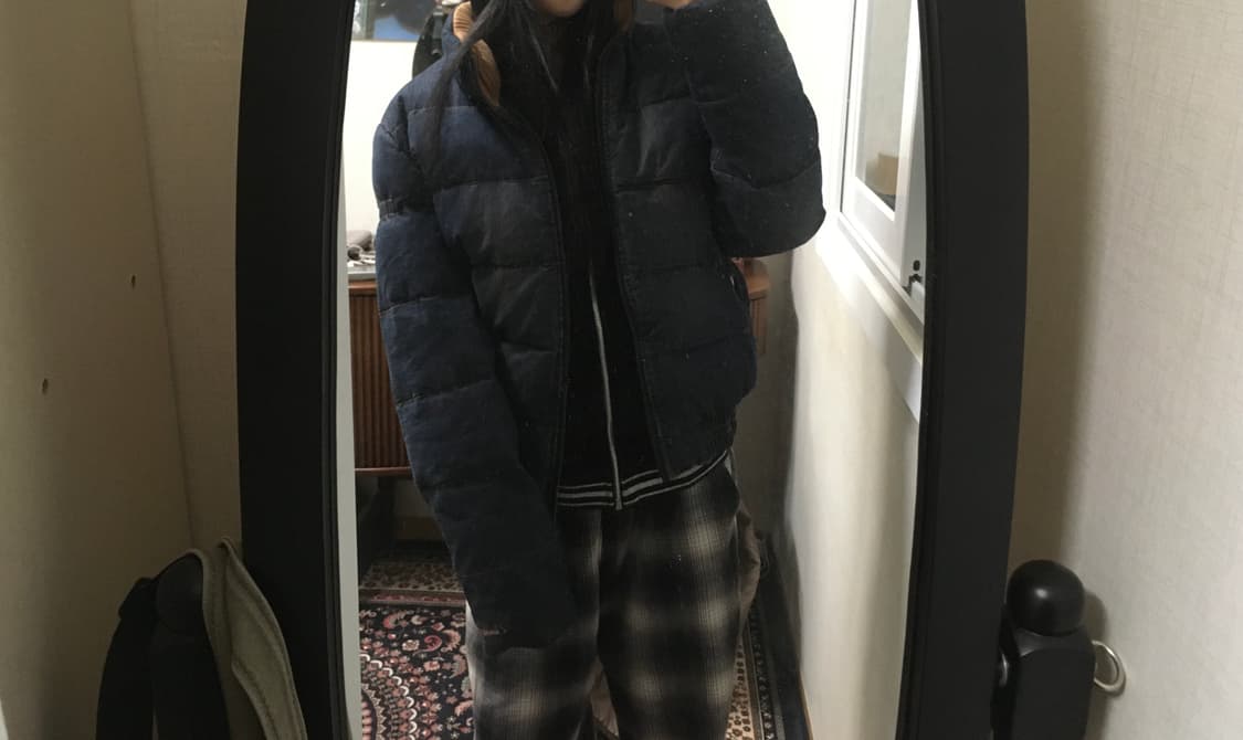 vintage pinterest denim padding 상품이미지6