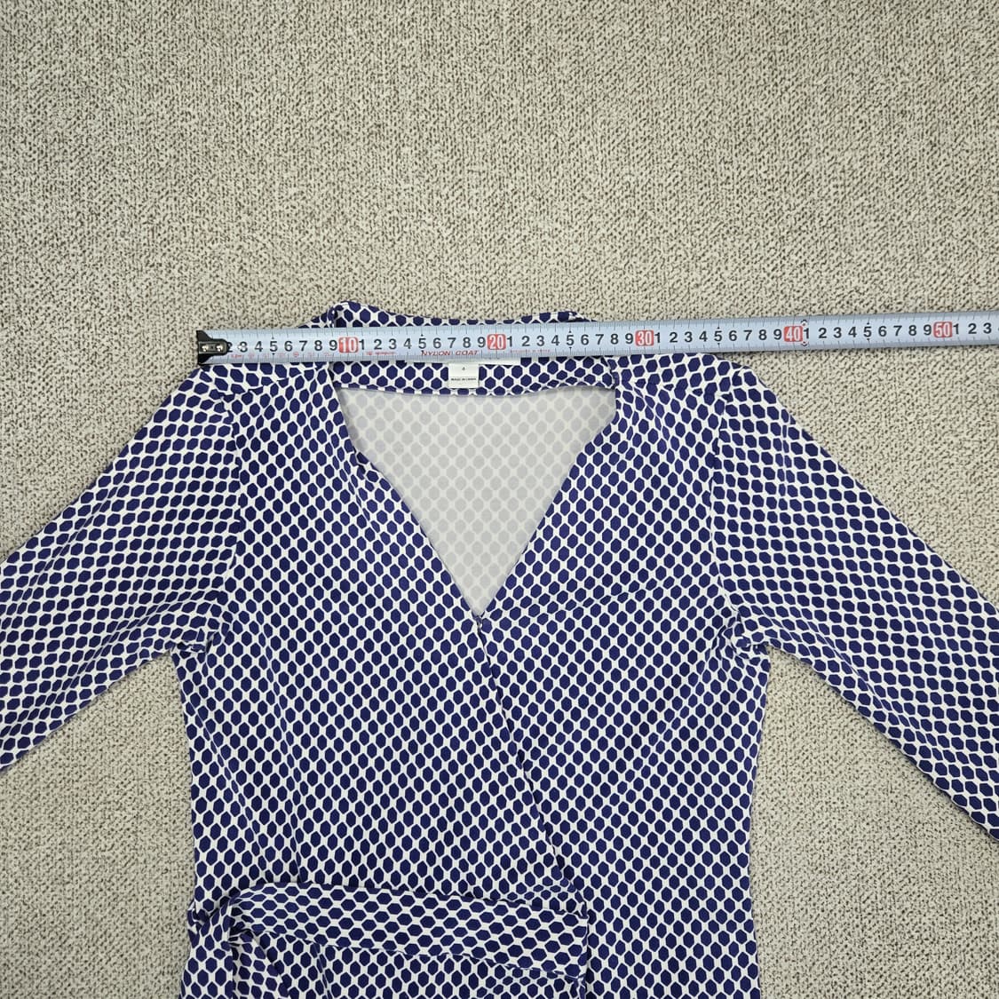 0825 다이앤 본퍼스텐버그 랩 패턴 미디원피스4 상품이미지6