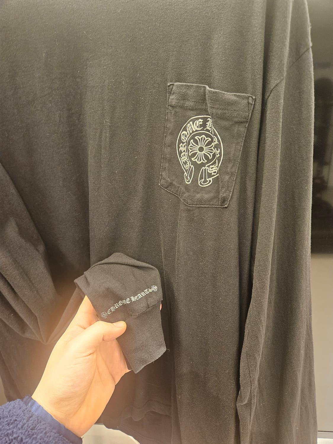 크롬하츠 정품 초레어 스테프 롱슬리브 티 티셔츠 Xl 상품이미지3