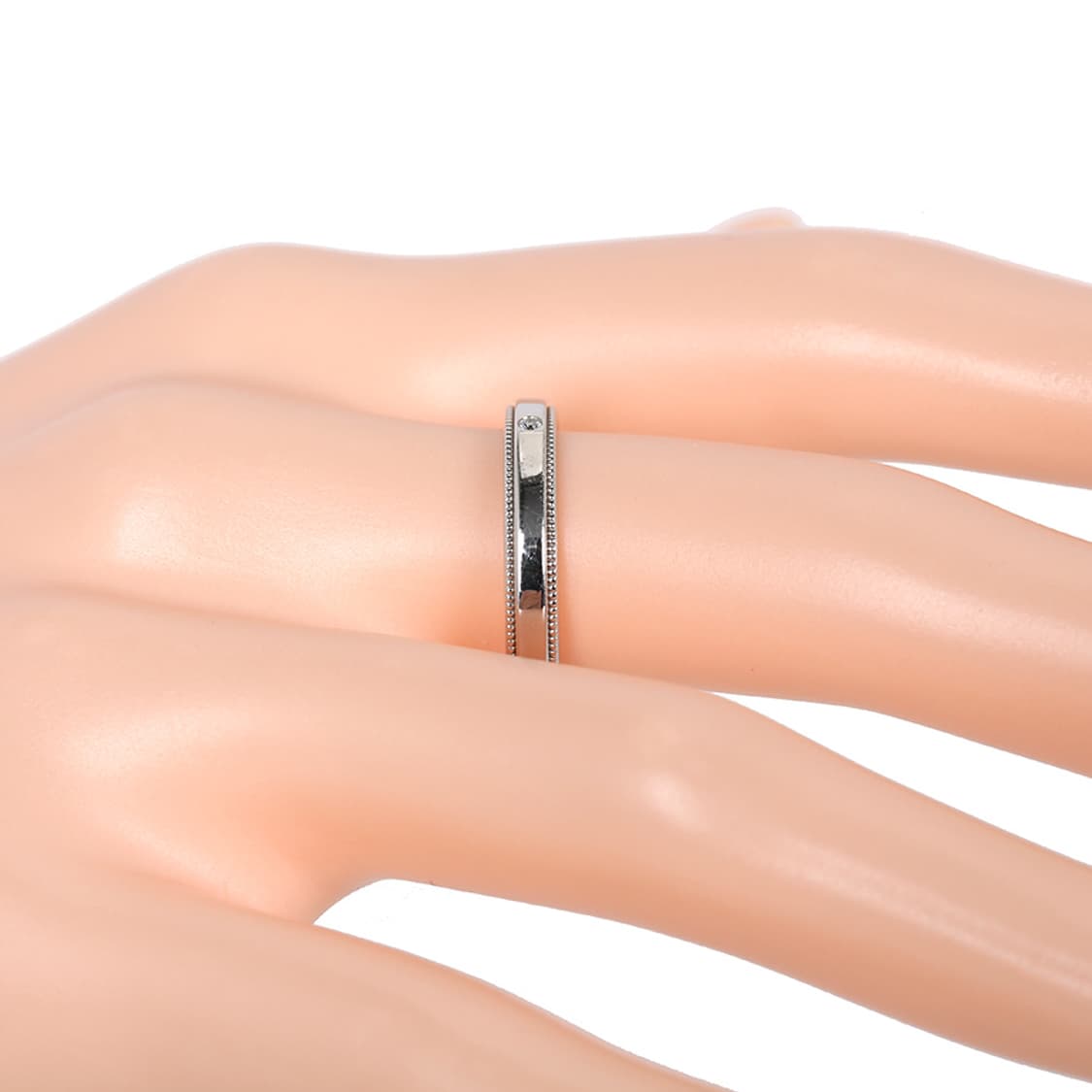 티파니 투게더 밀그레인 밴드링 플래티늄 다이아반지 3MM 상품이미지8