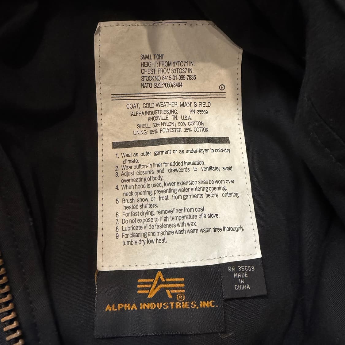 알파인더스트리 M-65 필드 자켓 상품이미지3