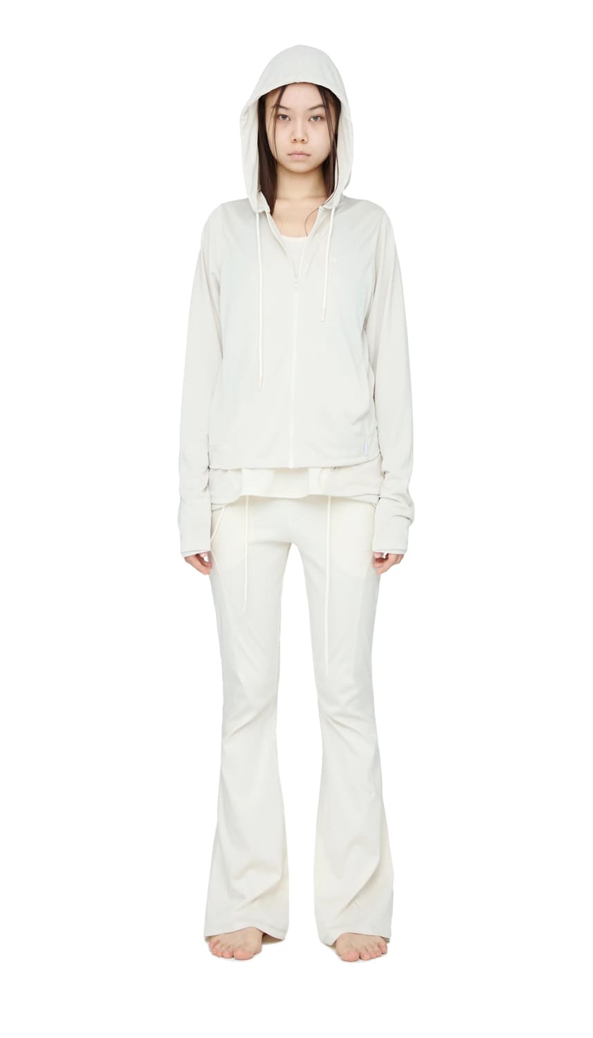 ojos 오호스 i:e fluid Hoodie Ivory  상품이미지2