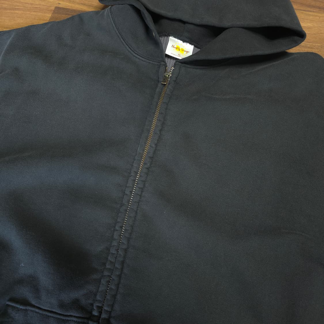 [2]너티새비지 써멀 후드집업 브라운 블랙 상품이미지2