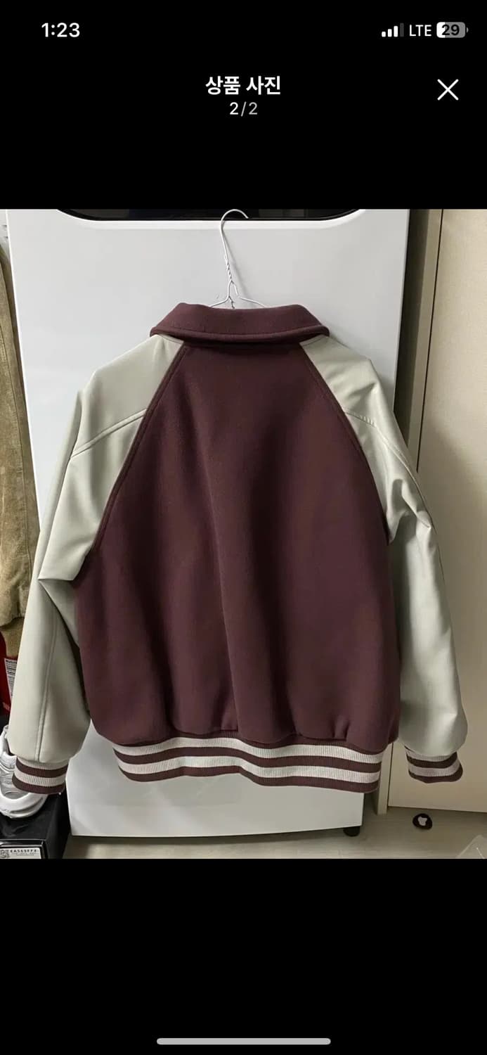 제멋 버건디 바시티 (size L) 상품이미지2