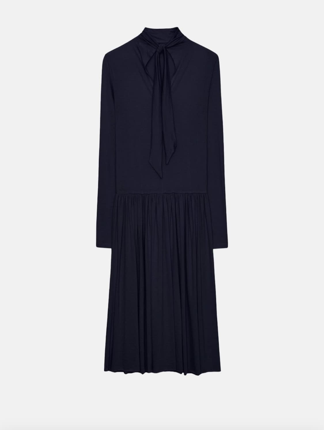scarf neck shirring dress 아마베 스카프 원피스 상품이미지5