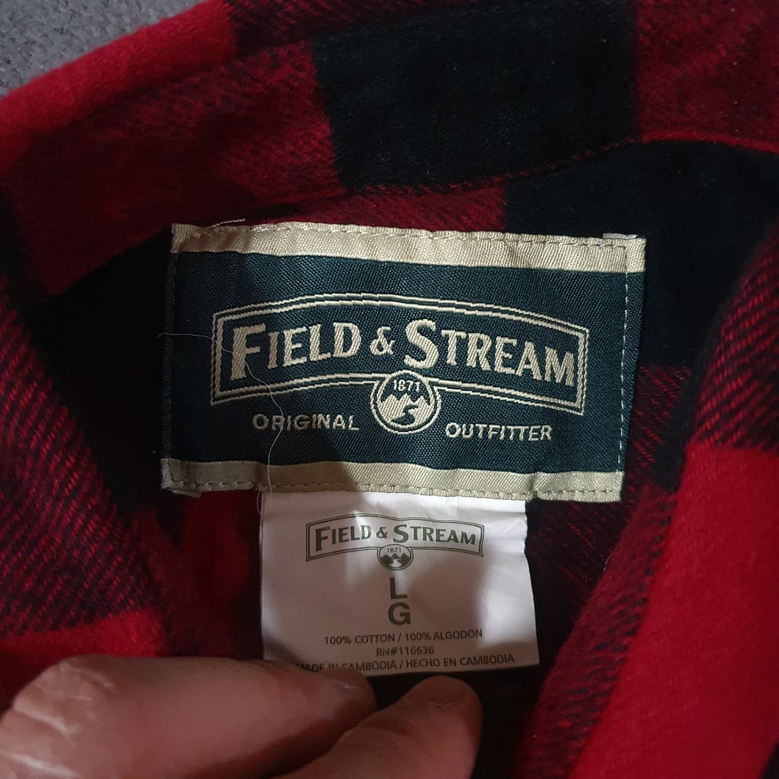 필드앤스트림 버팔로 체크 셔츠 자켓 L 상품이미지6