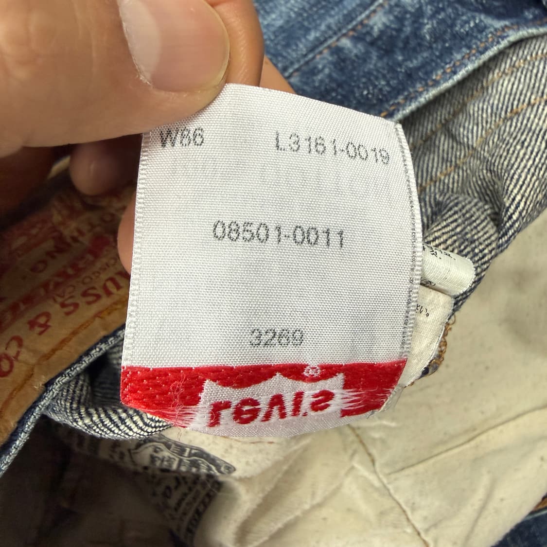 (32)리바이스 Levis 08501 워싱데님팬츠 상품이미지6
