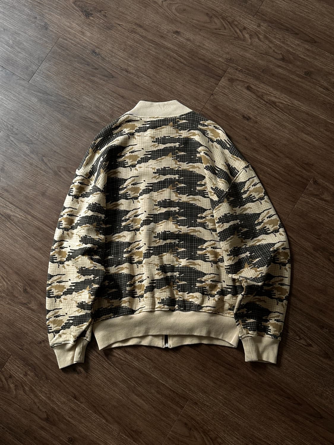 Ringspun 카모 그래프 체크 져지 집업 상품이미지9