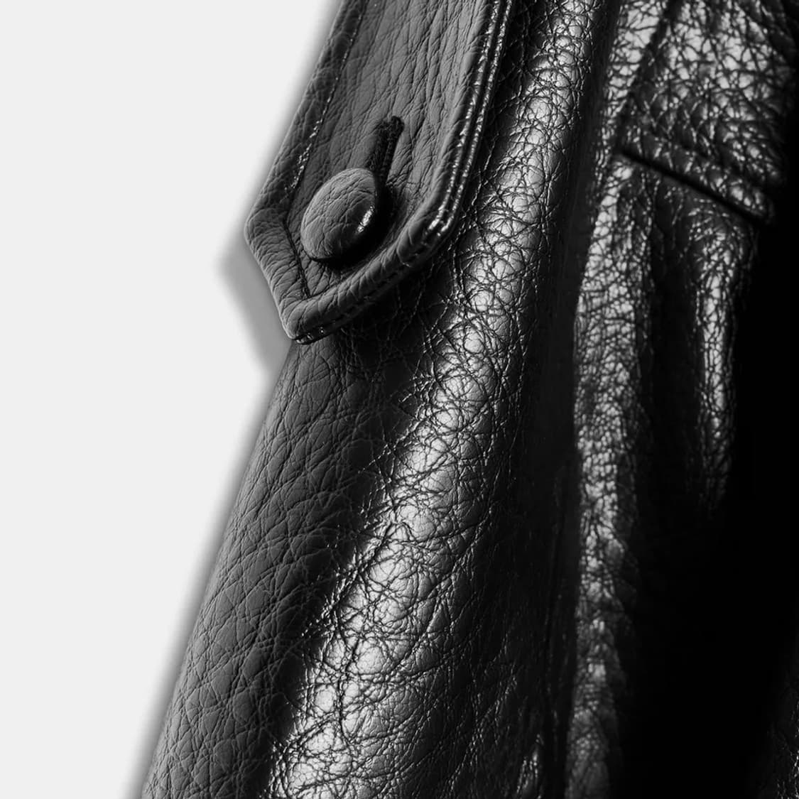 zara 자라 페이크 레더 점퍼 자켓 블랙 상품이미지5