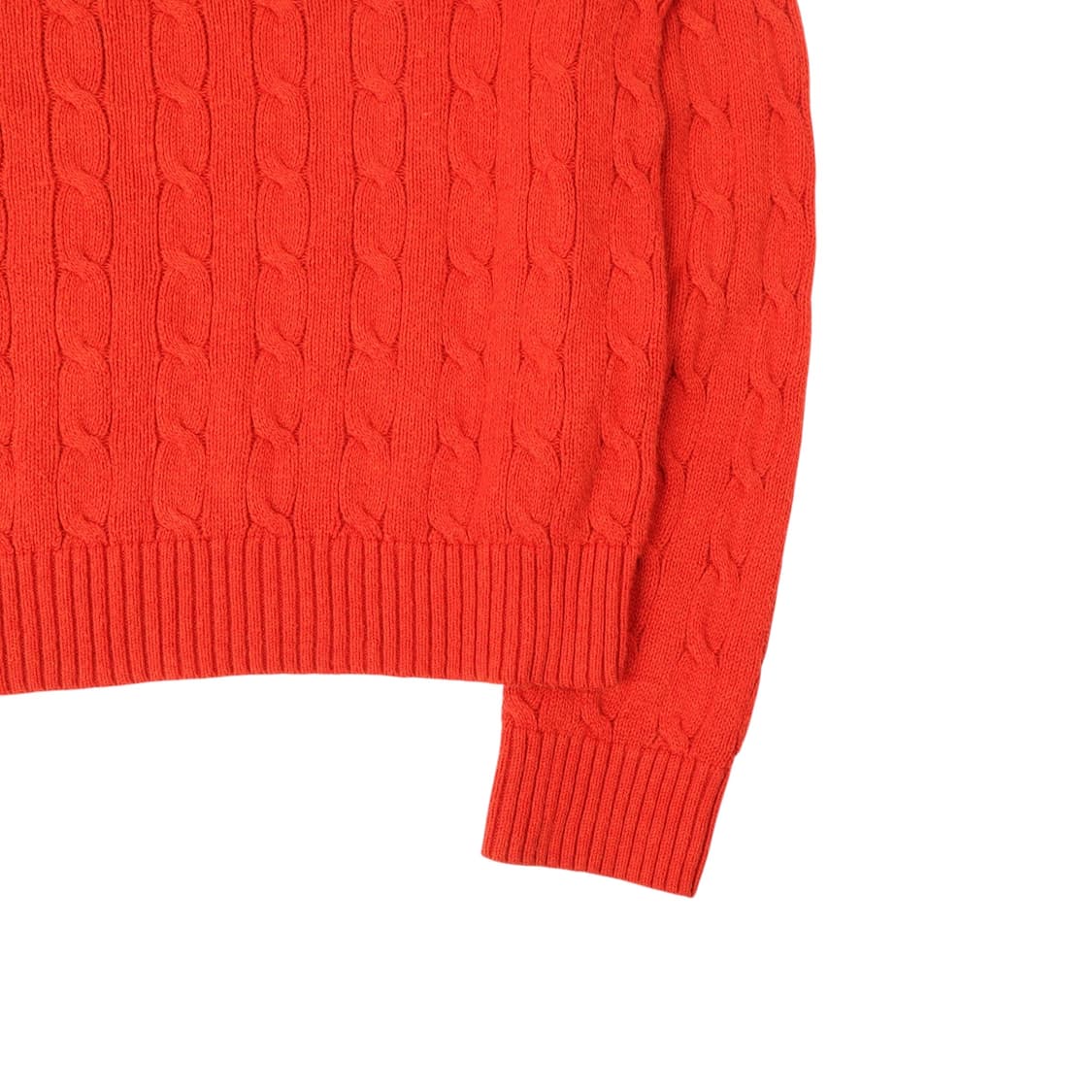 폴로 랄프로렌 오렌지 케이블 니트 스웨터 상품이미지4