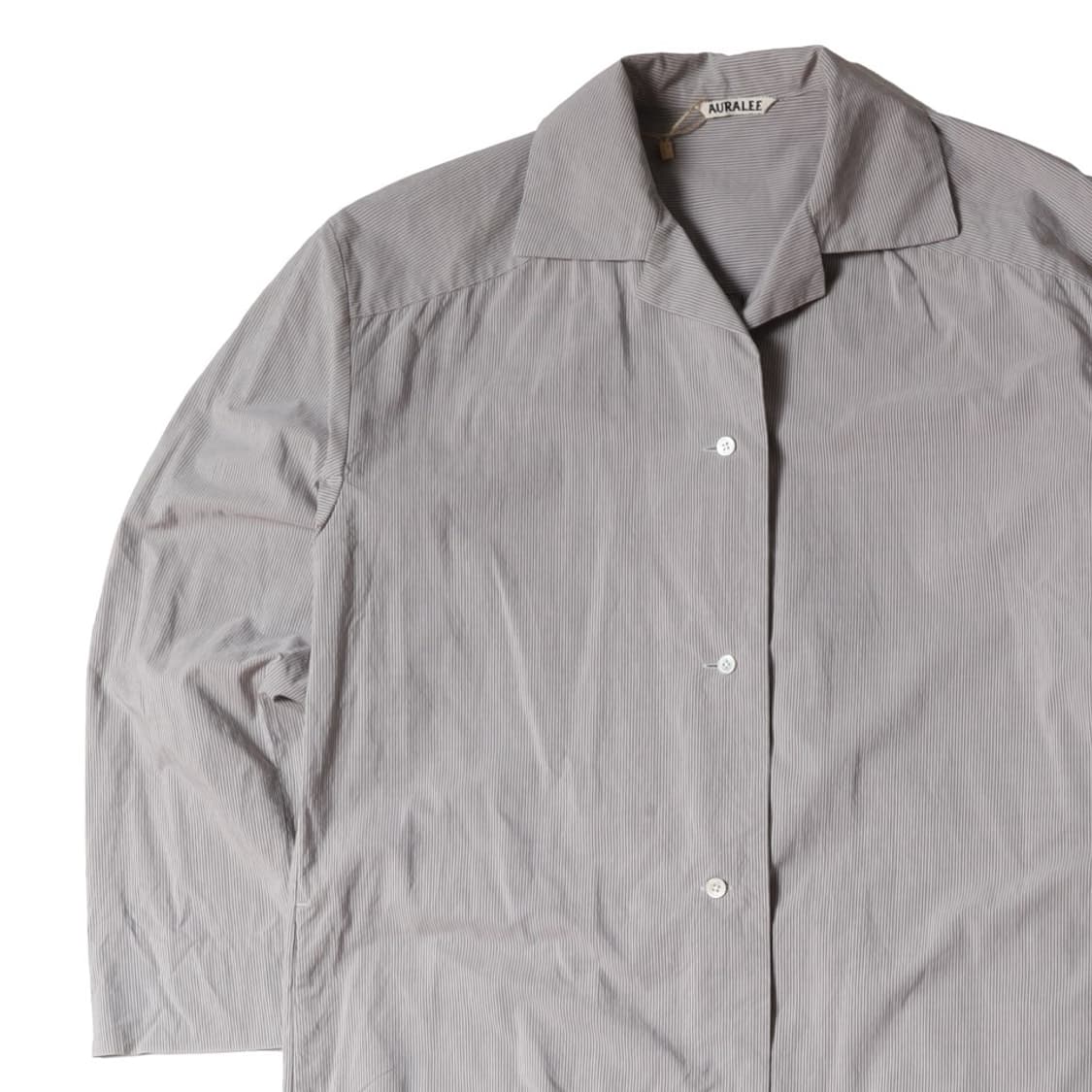 오라리 Auralee Stripe Button Up Dress 
 상품이미지2