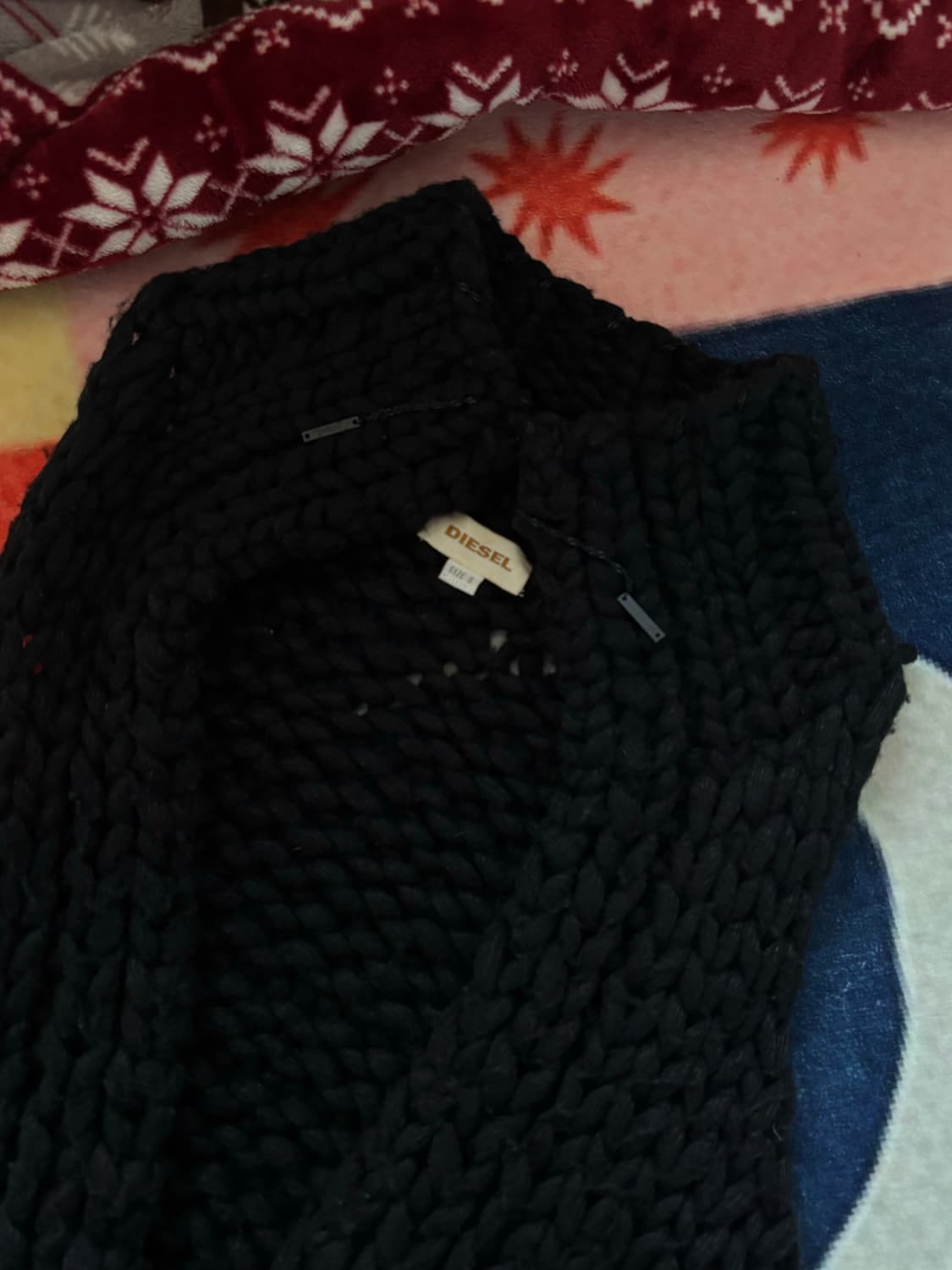 디젤 헤비울 꽈배기 니트 베스트 조끼  상품이미지2