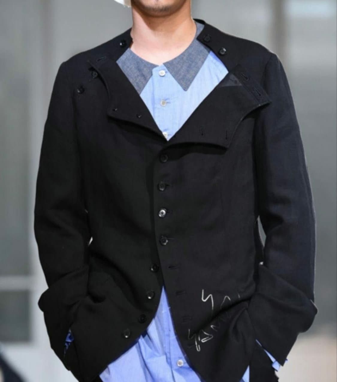 요지야마모토 2015ss 블랙 버튼 자켓 상품이미지2