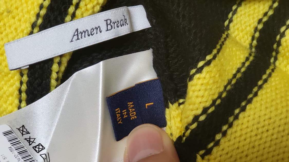 루이비통 인타르시아 풋볼 v넥 니트 bts 상품이미지6